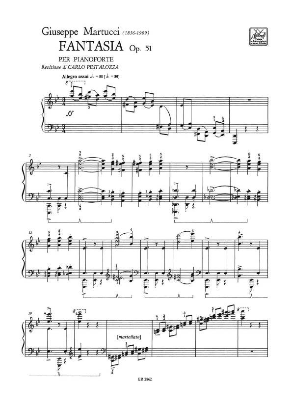Fantasia Op.51 - Per Pianoforte - pro klavír